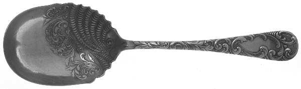 Christine (Silverplate, 1890) Solid Shell Berry/Casserole Spoon