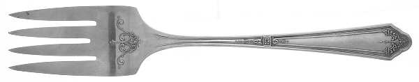 Chatelaine-Sonia (Silverplate, 1930) Medium Solid Cold Meat Serving Fork