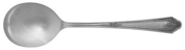 Chatelaine-Sonia (Silverplate, 1930) Round Bowl Soup Spoon (Cream Soup)