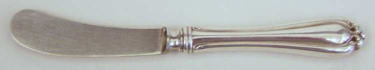 Classic (Silverplate, 1911) Hollow Handle Paddle Butter Spreader (Solid)