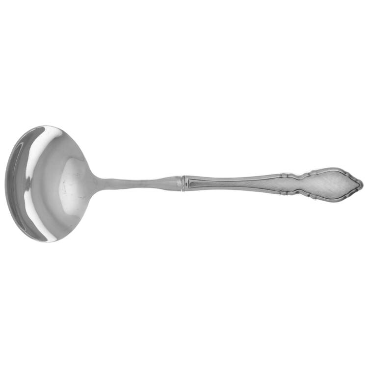 Classic Mood-Deauville-Prescott Gravy Ladle with No Spout Stainless Bowl HC