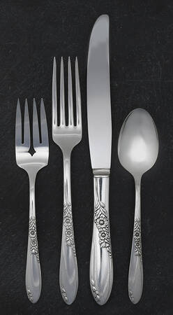 Country Lane (Silverplate, 1954) 4 Piece Place Setting
