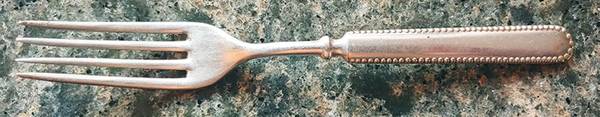 Colonial (Silverplate, 1895) Indented Solid Handled Fork