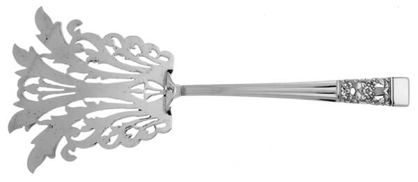 Coronation (Silverplate, 1936, No Mono) Asparagus Serving Fork Solid Silverplate HC