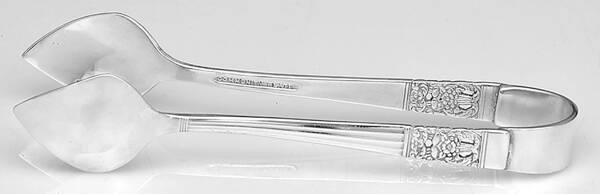 Coronation (Silverplate, 1936, No Mono) Sugar Tongs Solid HC