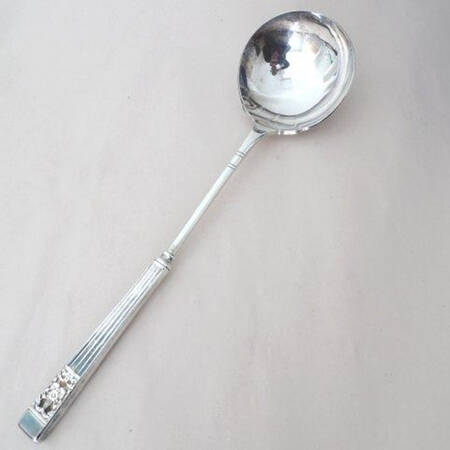 Coronation (Silverplate, 1936, No Mono) Hollow Handle Soup Ladle with Solid Bowl