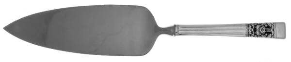 Coronation (Silverplate, 1936, No Mono) Pie Server with Serrated Stainless Blade HC
