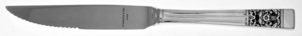Coronation (Silverplate, 1936, No Mono) Steak Knife Individual Hollow, Serrate HC