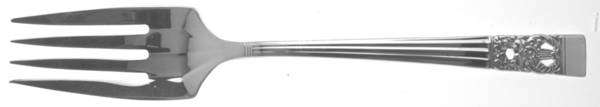 Coronation (Silverplate, 1936, No Mono) Medium Solid Cold Meat Serving Fork
