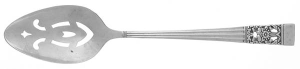 Coronation (Silverplate, 1936, No Mono) Pierced Tablespoon (Serving Spoon)