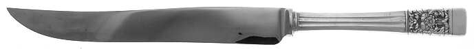 Coronation (Silverplate, 1936, No Mono) Large Stainless Blade Roast Carving Knife
