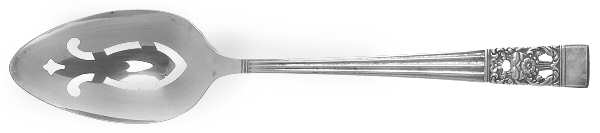 Coronation (Silverplate, 1936, No Mono) Pierced Tablespoon (Serving Spoon)