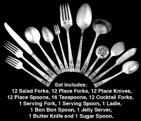 Coronation (Silverplate, 1936, No Mono) 83 Piece Set