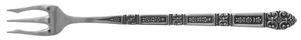 Coronation (Stainless, Black Accent) Cocktail/Seafood Fork
