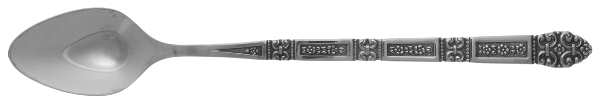 Coronation (Stainless, Black Accent) Iced Tea Spoon