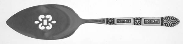 Coronation (Stainless, Black Accent) All Stainless Pie Server