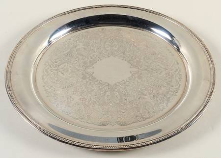 Colonial Suite (Silverplate, Hollowware) 14" Round Tray