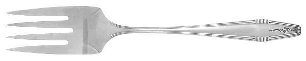 Countess I (Silverplate, 1929) Medium Solid Cold Meat Serving Fork