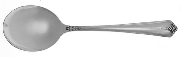 Courtney (Silverplate, 1935) Round Bowl Soup Spoon (Cream Soup)