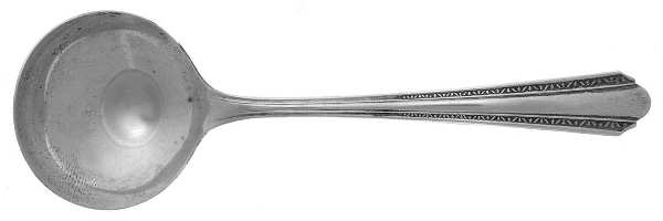 Croydon-Mary Lee (Silverplate, 1932) Round Bowl Soup Spoon (Bouillon)