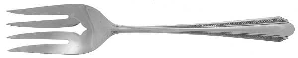 Croydon-Mary Lee (Silverplate, 1932) Medium Solid Cold Meat Serving Fork