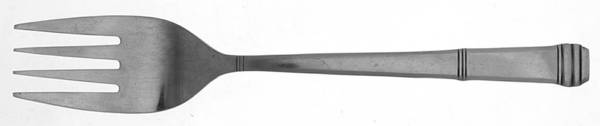 Damascus (Stainless, Northland) Medium Solid Cold Meat Serving Fork