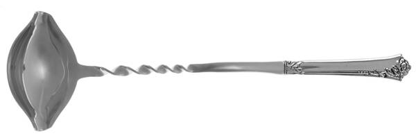 Damask Rose (Sterling, 1946, No Monograms) Punch Ladle with Stainless Bowl HC
