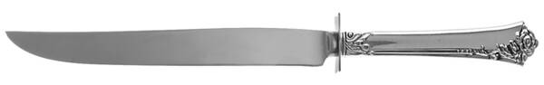 Damask Rose (Sterling, 1946, No Monograms) Carving Knife Small with Stainless Blade HC