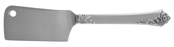 Damask Rose (Sterling, 1946, No Monograms) Cheese Cleaver with Stainless Blade HC