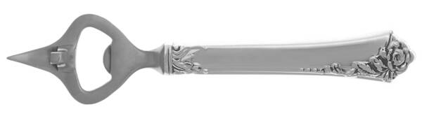 Damask Rose (Sterling, 1946, No Monograms) Bottle/Can Opener with Stainless Bowl HC