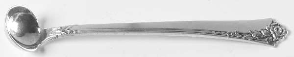 Damask Rose (Sterling, 1946, No Monograms) Mustard Spoon Solid HC