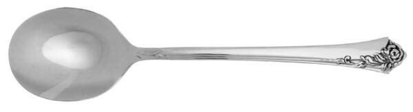 Damask Rose (Stainless) Round Bowl Soup Spoon (Cream Soup) HC