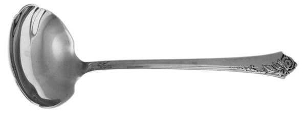 Damask Rose (Stainless) Solid Gravy Ladle
