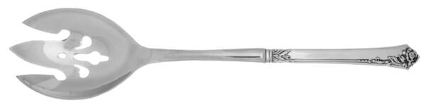 Damask Rose (Stainless) Salad Serving Fork with Stainless Prongs HC