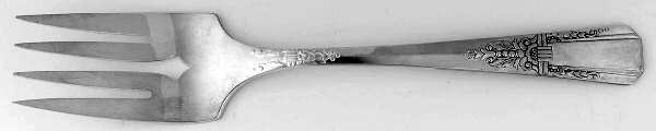 Debonair (Silverplate, 1938) Medium Solid Cold Meat Serving Fork