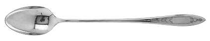 Debutante-Grandeur-Princess (Slvp, 1934, No Monos) Iced Tea Spoon