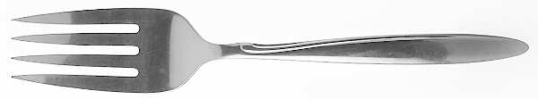 Delmar-Taper (Stainless) Medium Solid Cold Meat Serving Fork