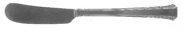 Del Mar (Silverplate, 1939) Flat Handle Butter Spreader