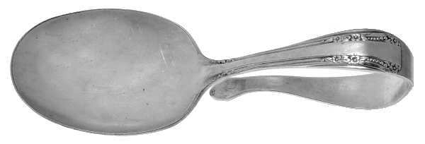 Del Mar (Silverplate, 1939) Curved Handle Baby Spoon