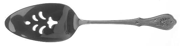 Dighton Rose (Stainless) Pierced All Stainless Pie Server by Oneida Silver