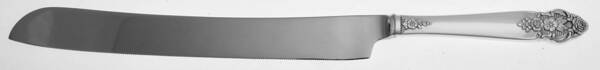 Distinction (Silverplate, 1951) Wedding Cake Knife with Stainless Blade HC
