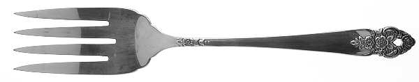 Distinction (Silverplate, 1951) Medium Solid Cold Meat Serving Fork