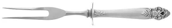 Distinction (Silverplate, 1951) Small Steak Carving Fork with Stainless Prongs