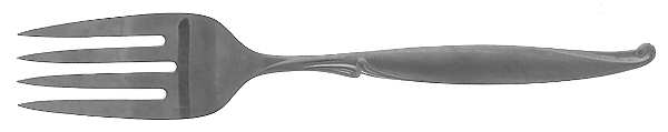 Driftwood (Stainless) Medium Solid Cold Meat Serving Fork
