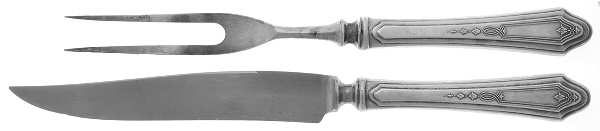 Duchess (Silverplate, 1923) Small Stainless Blade 2-Piece Steak Carving Set