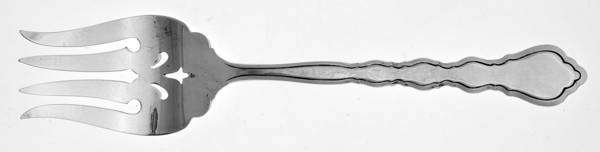 Duet (Silverplate, 1980) Medium Solid Cold Meat Serving Fork