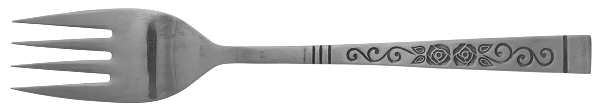 Duet (Stainless) Medium Solid Cold Meat Serving Fork
