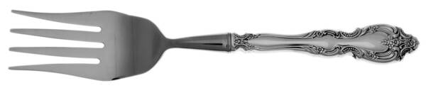 Du Maurier (Sterling, 1967) Cold Meat Fork Large, Stainless Tines HC
