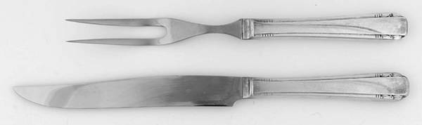 Elaine (Silverplate, 1926) Small Stainless Blade 2-Piece Steak Carving Set