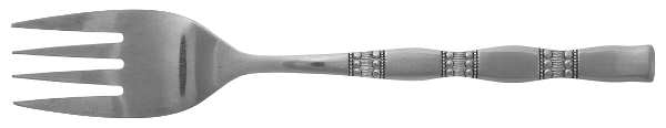 Emily (Stainless) Medium Solid Cold Meat Serving Fork